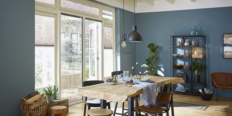 S&T Montage 2 Dubbele plisséhordeur van woonkamer naar tuin